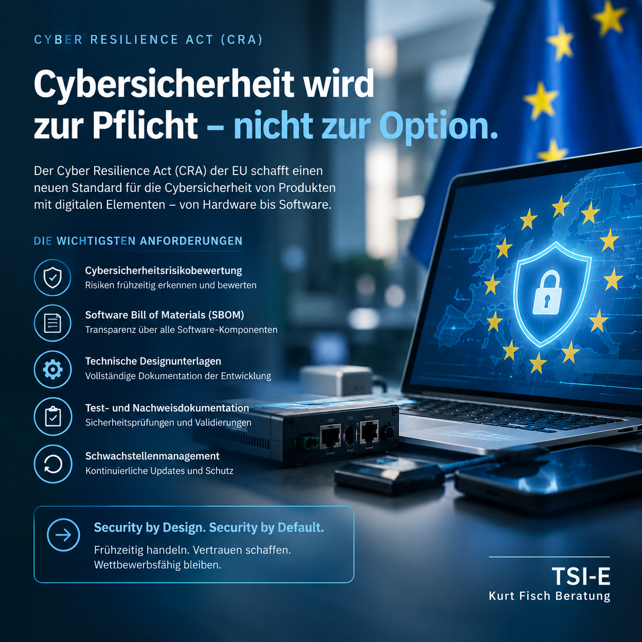 Cyber Resilience Act (CRA): Cybersicherheit wird zur Pflicht – nicht zur Option.